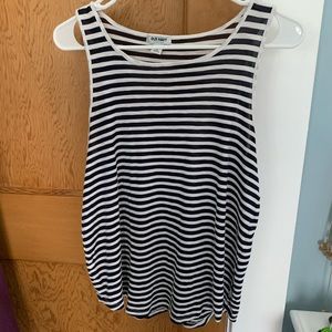 striped old navy tank top
